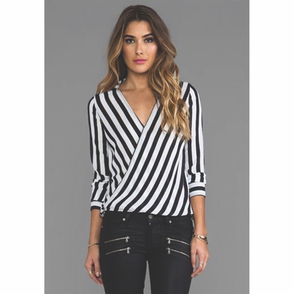 BB Dakota Paxton Gatsby Striped Blouse - Picture 1 of 12